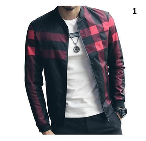 Plaid Jacket Mens Bomber